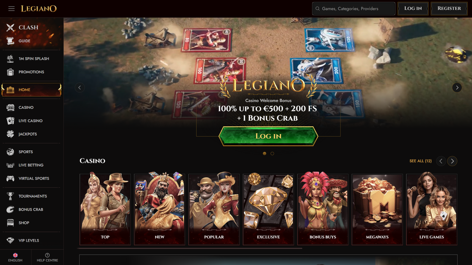 legiano bonus crab casino wallpaper 