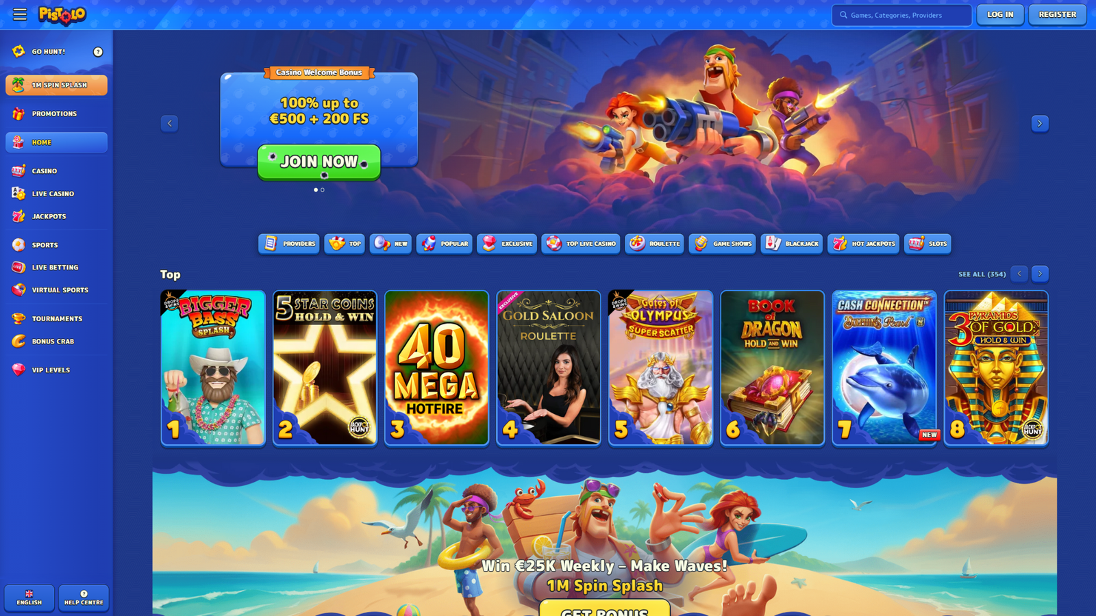 pistolo bonus crab casino wallpaper 1