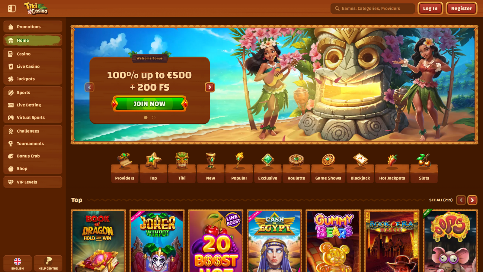 tikicasino bonus crab casinos wallpaper 1