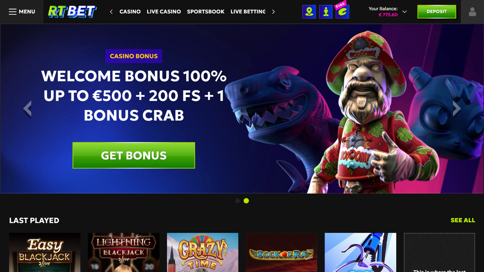 rtbet casino wallpaper