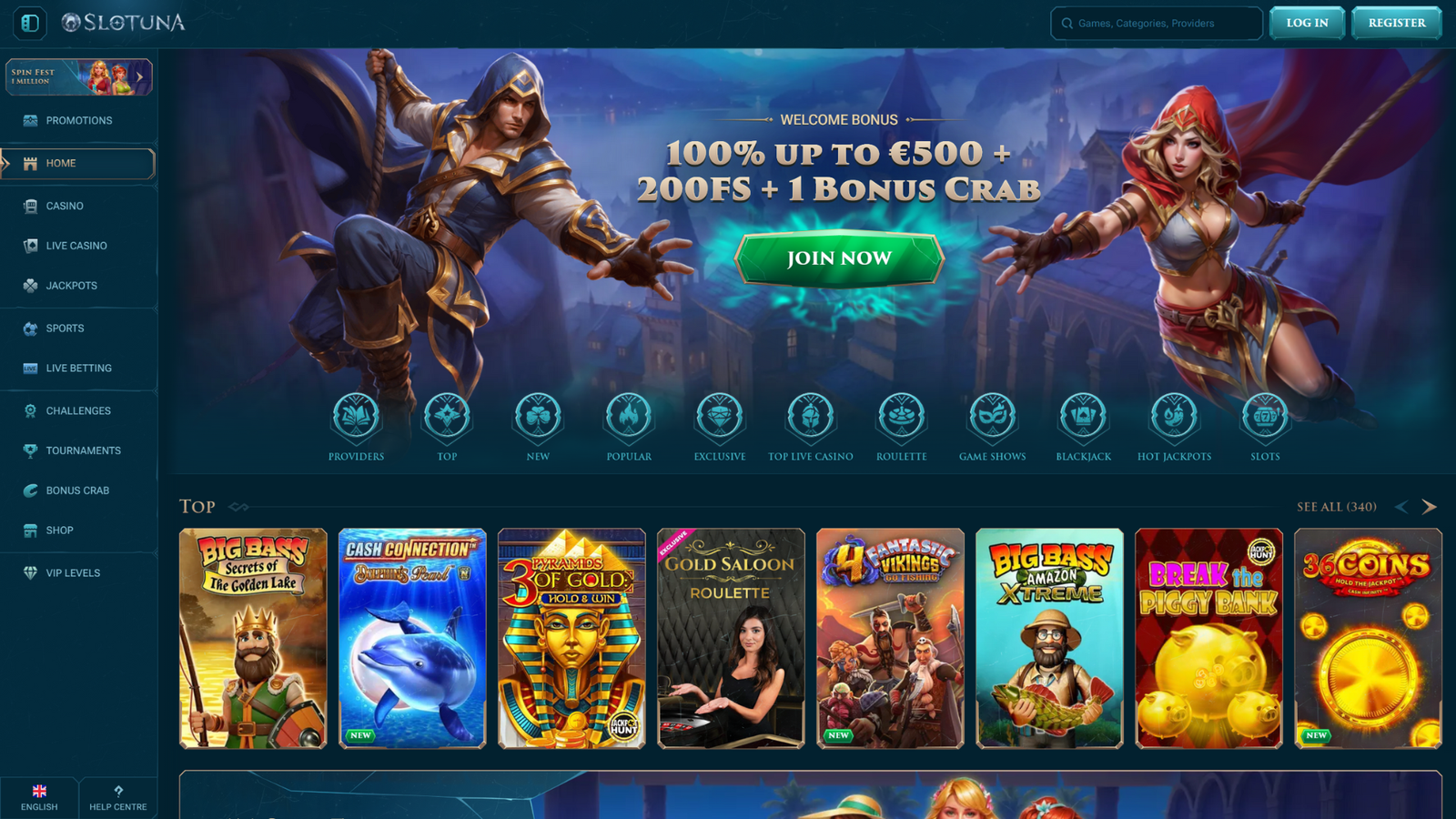slotuna casino wallpaper