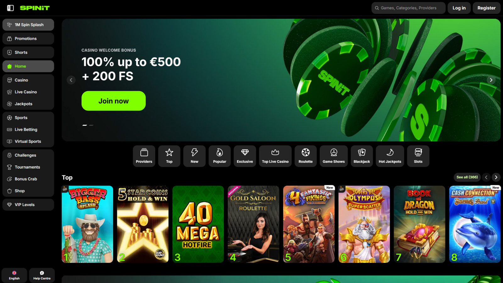 spinit casino wallpaper 